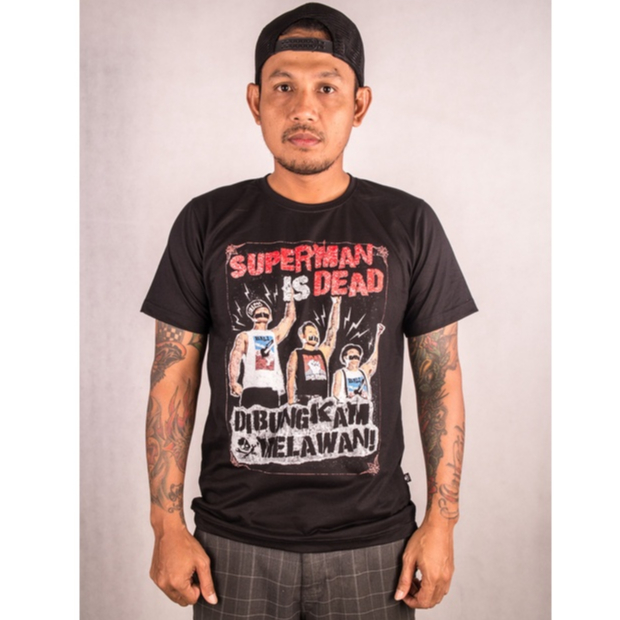 SID MERCH | MELAWAN BLK 100% Original Kaos Boxy Fit T Shirt
