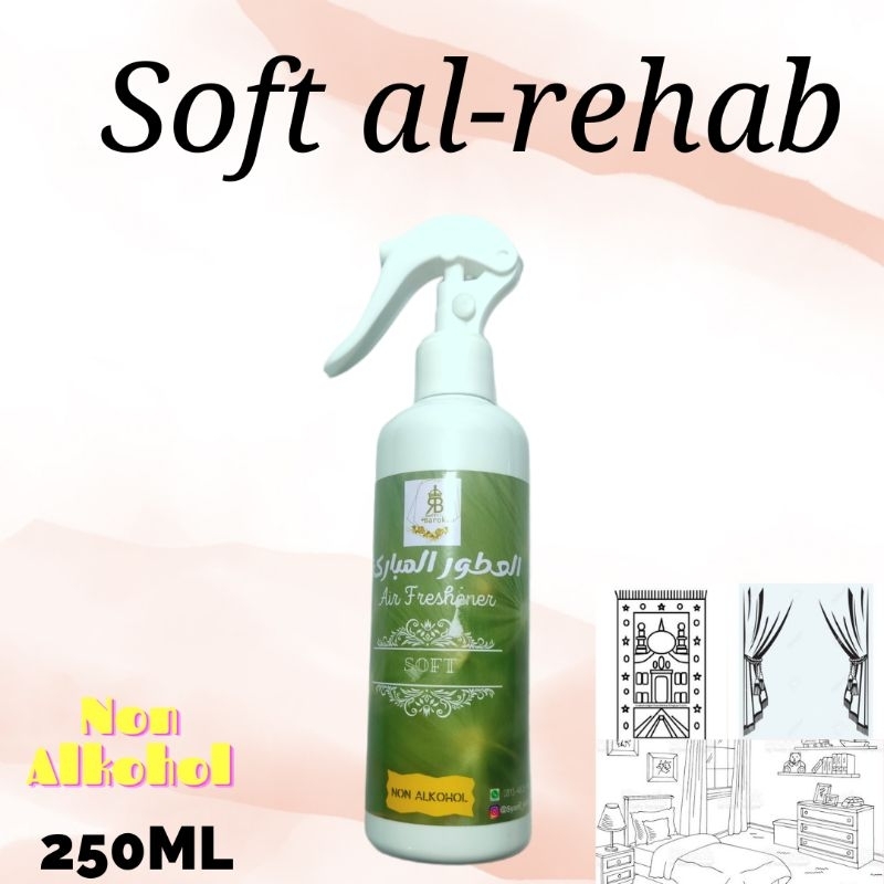 SOFT Al-rehab Pengharum Ruangan / Air freshener NON ALKOHOL Parfum Ambal karpet sejadah gordeng sofa