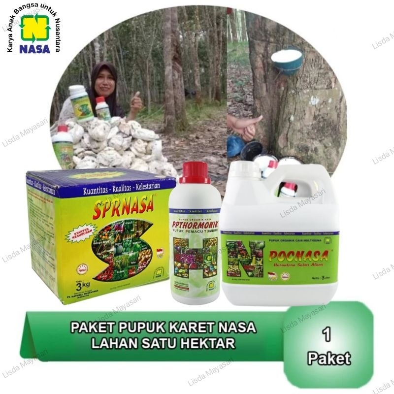 PUPUK KARET - Paket Pupuk Karet Organik Nasa Untuk 1 Hektar - Memperbanyak Getah Karet - Nasa Medan 
