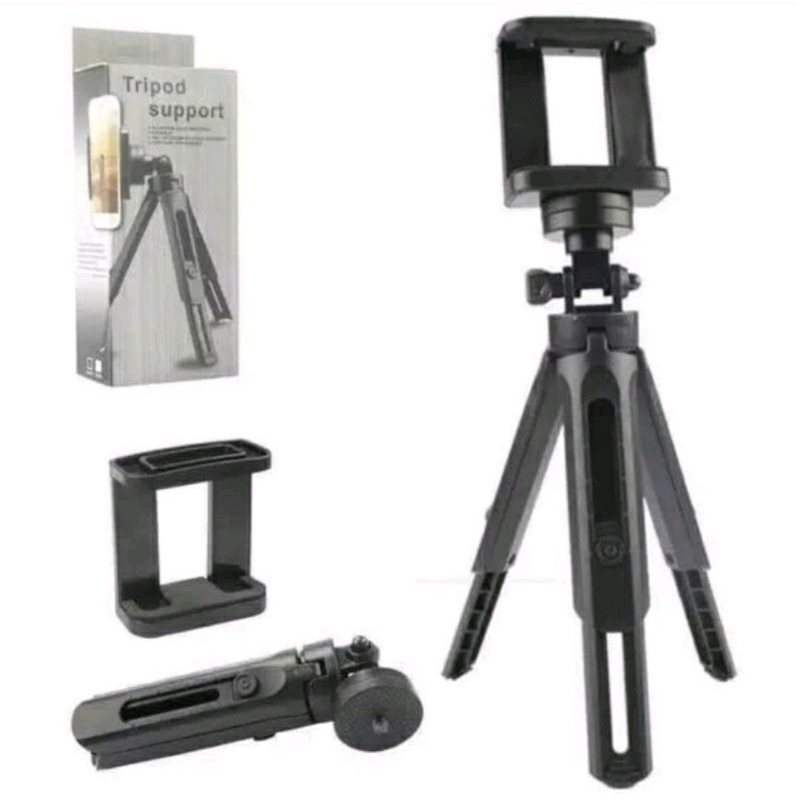 (COD) TRIPOD MINI SUPPORT PLUS HOLDER U / MINI TRIPOD BISA UNTUK HP KAMERA DIGITAL