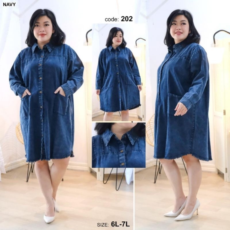 Tunik jeans super jumbo