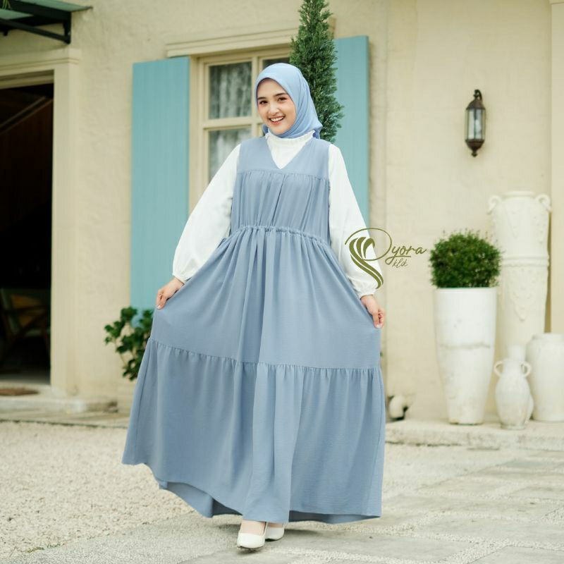 SADA OVERALL DRESS/tanpa iner