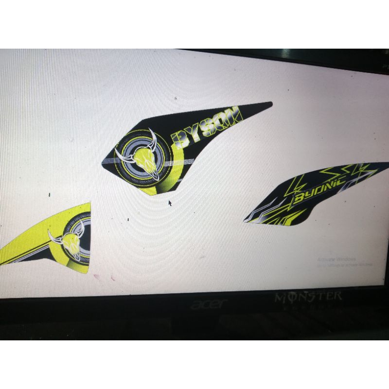 

stiker byeson old bisa request no/nama