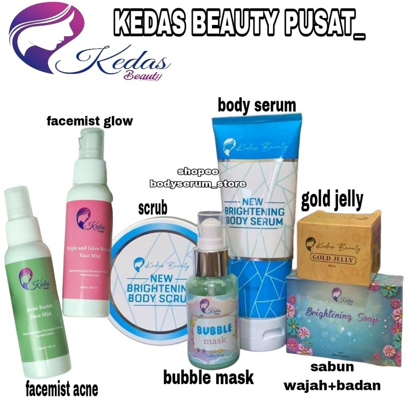 TERMURAH!! KEDAS BEAUTY PEMUTIH KULIT BADAN &amp; WAJAH ORIGINAL✅