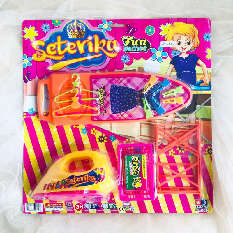 Mainan Anak Perempuan Setrika Iron / Mainan Setrika Setrikaan Anak Setrika Set Dengan Papan Setrika