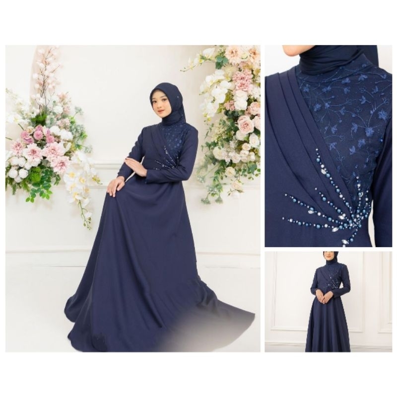 Azalea dress - gaun pesta muslimah - gaun kondangan Lamaran Lebaran