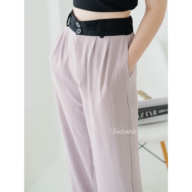 Lady Highwaist Loose Pants Valiable (M-XXL)