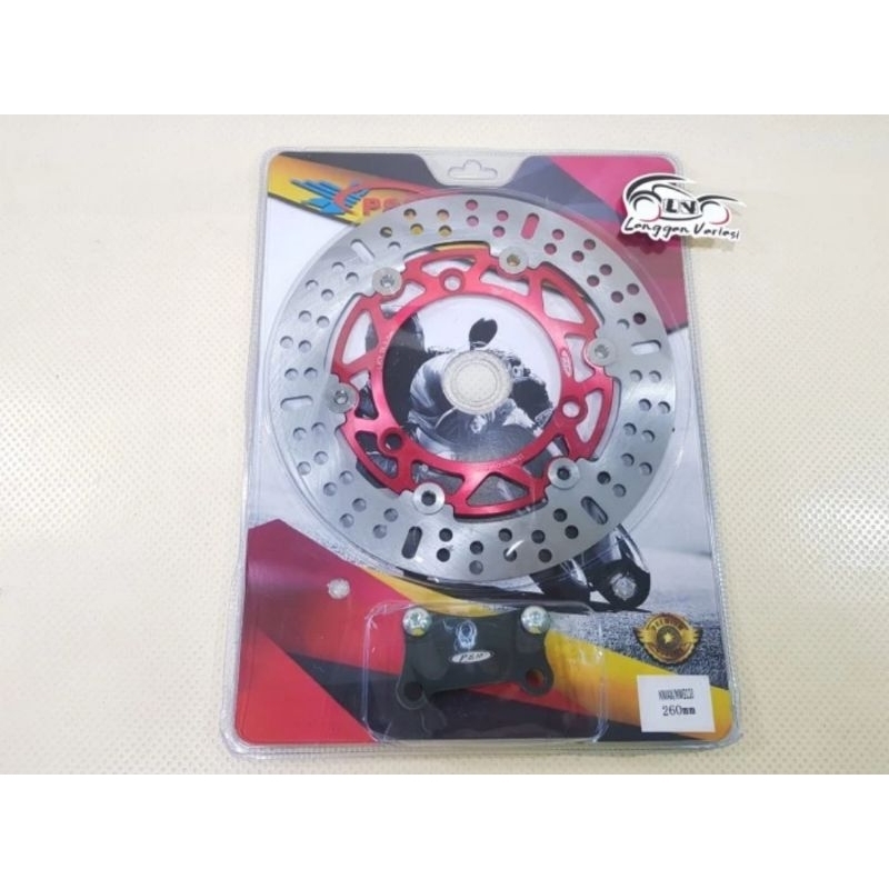 Piringan cakram depan PSM Nmax new Nmax old Aerox Ukuran 260mm Plus breket Original Disc brake PSM