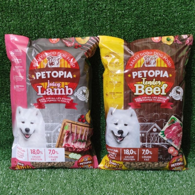 Makanan Anjing Petopia Dog Food 1kg Petopia Beef / Petopia Lamb Dog