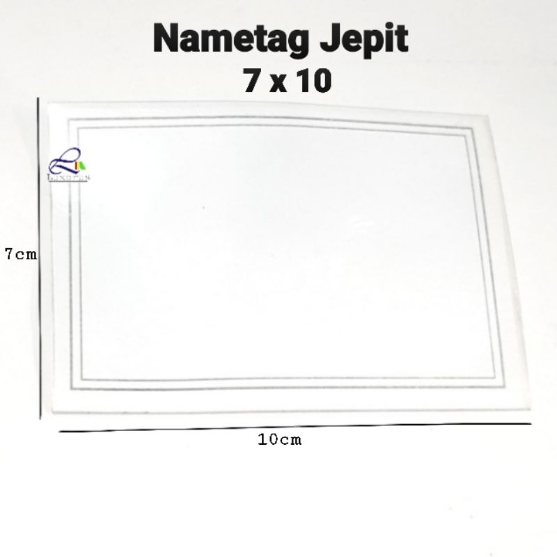

Name Tag Jepit ID Card Plastik 7 x 10