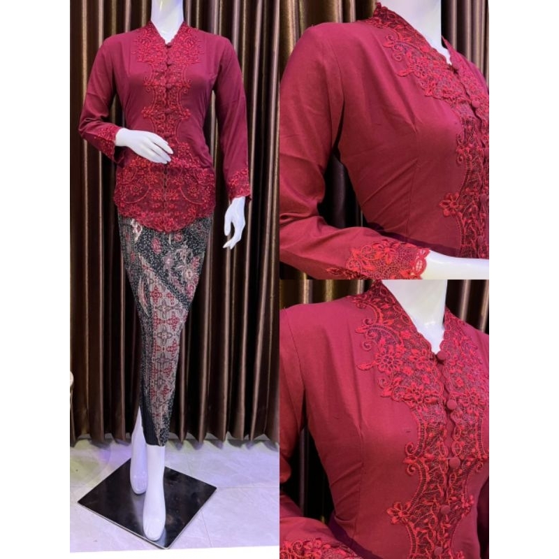 setelan kebaya encim/set kebaya bordir encim