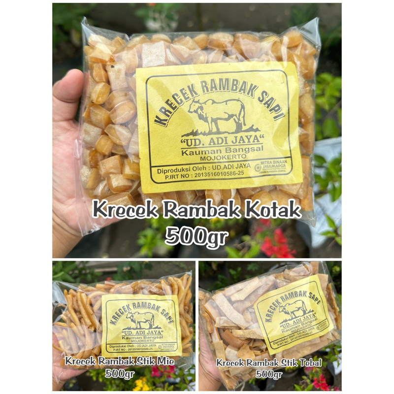 

[CS]KRECEK RAMBAK KULIT SAPI KEMASAN 500GR LANGSUNG GORENG TANPA DI JEMUR