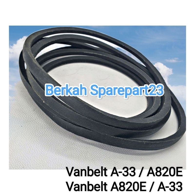 Vanbelt A-33 Mesin Cuci Sanyo Sharp Fan Belt Panbel Fanbelt A 33 A-820E