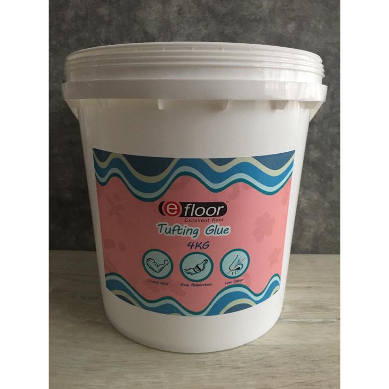 

rtc Tufting Rugs/Punch Needle Glue,Perekat/Lem Sulaman/Rajutan isi 4 kg