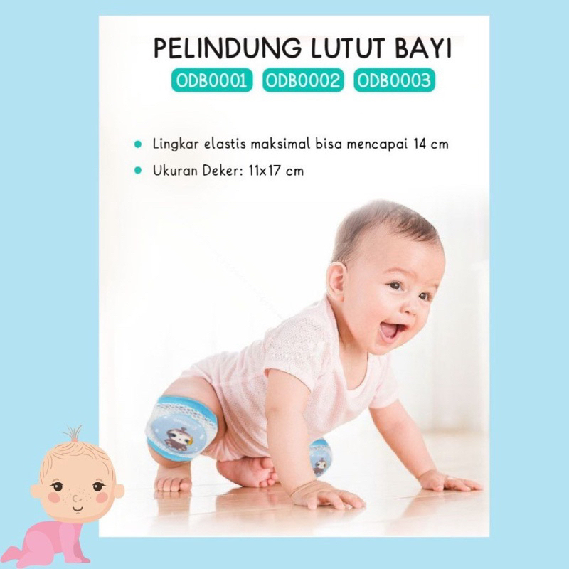 Omiland 1 PSG Pelindung Lutut Bayi Print Karakter Deker Baby Knee Pads Protector Dengkul