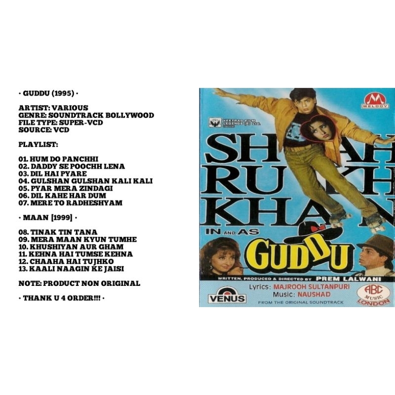 vcd lagu india album guddu