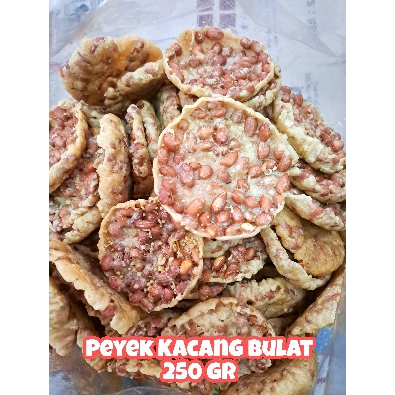 Peyek Kacang Tanah Bulat 250gr