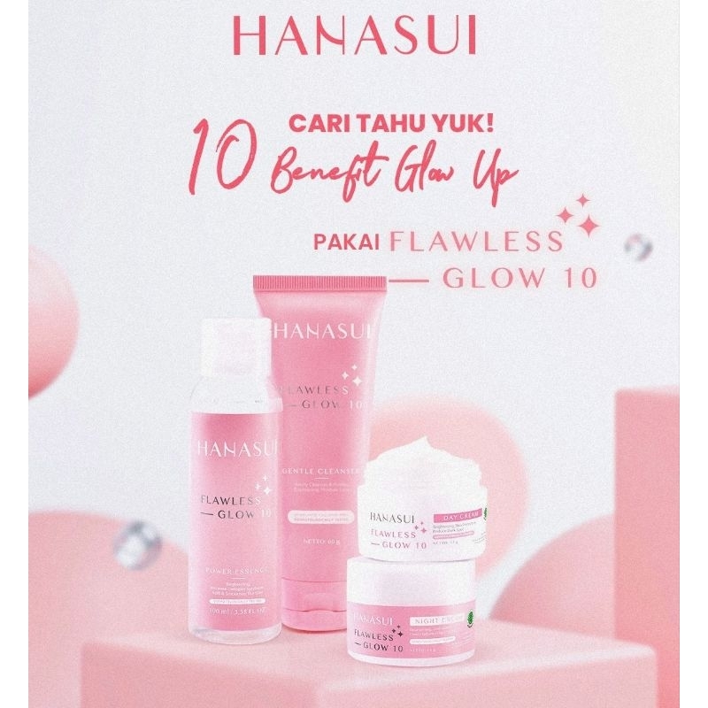 Hanasui Paket Flawless Glow 10 Series - Paket Perawatan Wajah