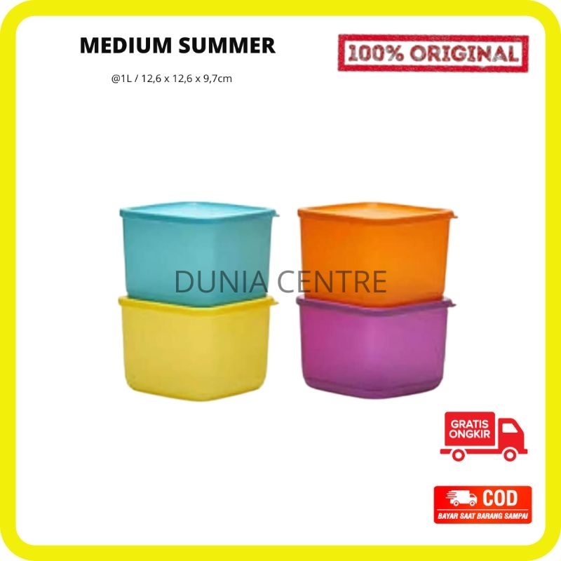 PROMO TUPPERWARE TOPLES MEDIUM SUMMER SET (4) ORIGINAL