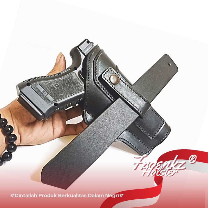 Holster Hs9 Glock Fn Baretta kulit asli slip pinggang dalam