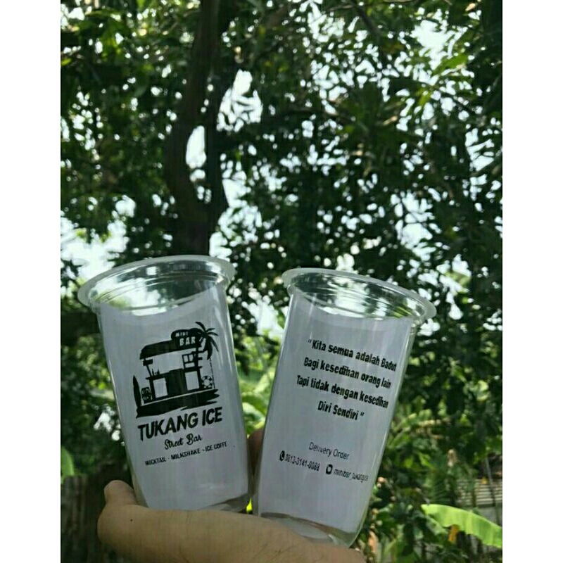 Sablon Cup 18 oz Starindo Oval