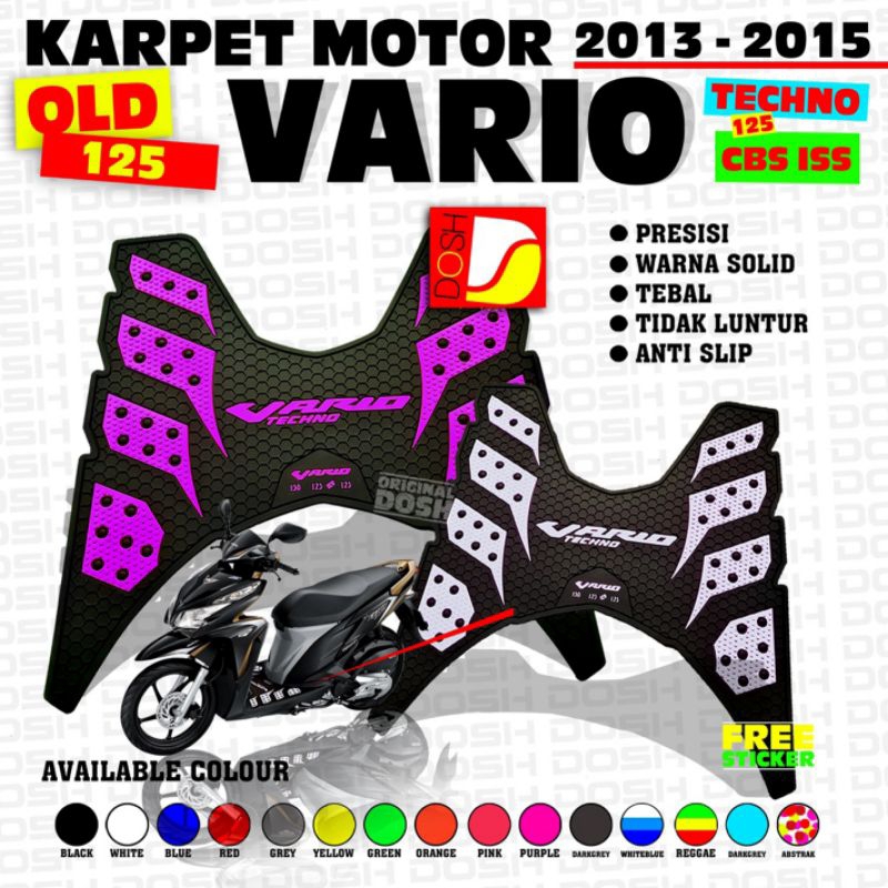 Variasi Vario Karpet Motor Vario Techno 125 Pijakan Kaki Vario Techno 125 Aksesoris Motor Vario Old