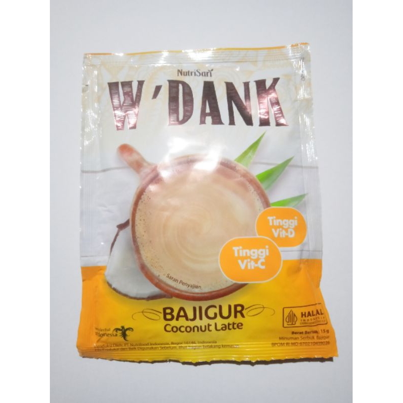 

wedang bajigur nutrisari per sachet