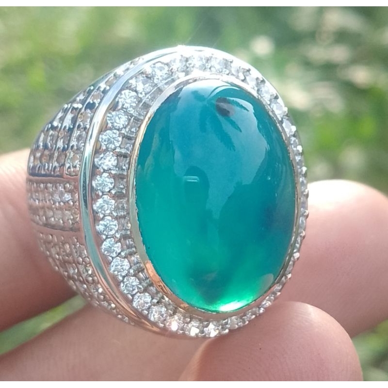 CINCIN BATU BACAN DOKO KRISTAL ASLI NATURAL 100% ORI