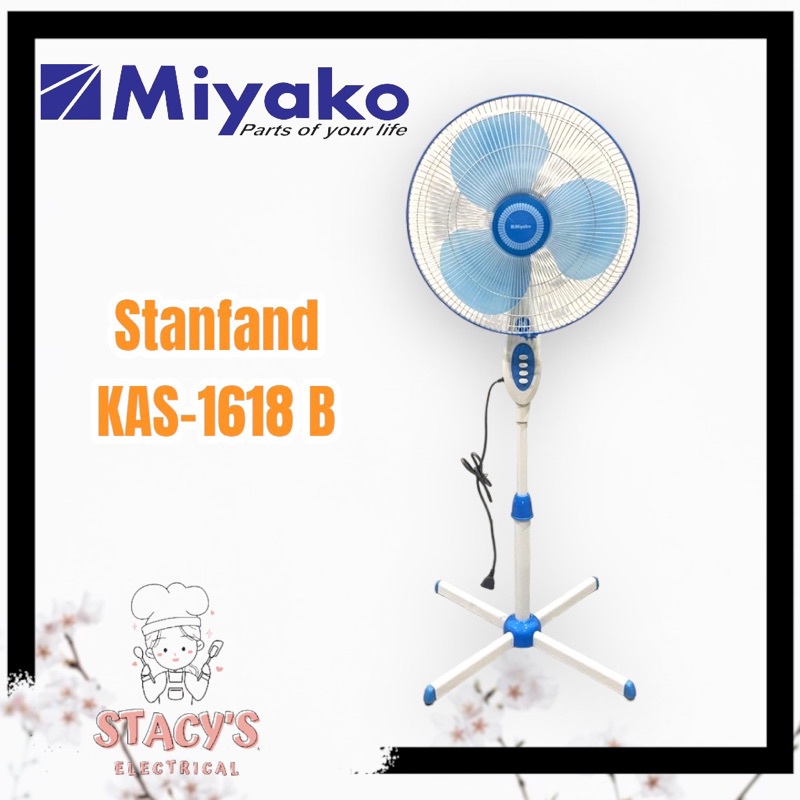 KIPAS ANGIN STANDFAN MIYAKO KAS 1618 B / BERDIRI 16”