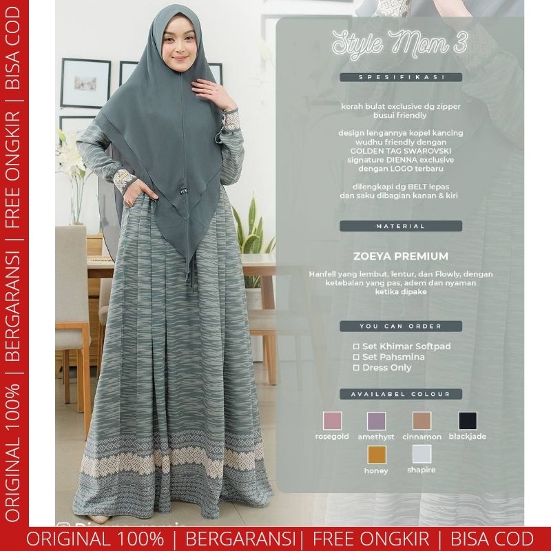 READY (STYLE 3 DRESS ONLY) SARIMBIT KAIRO SERIES BY DIENNA GAMIS