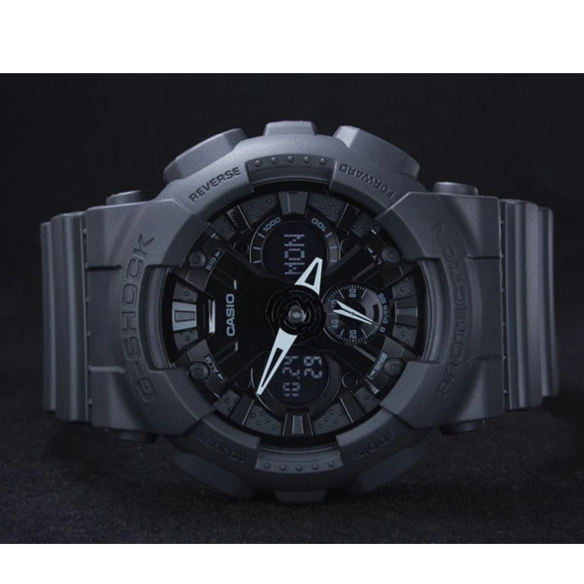 Jam Tangan Pria Casio G-Shock GA 120 GA-120BB-1A Dual Display Movement Sport