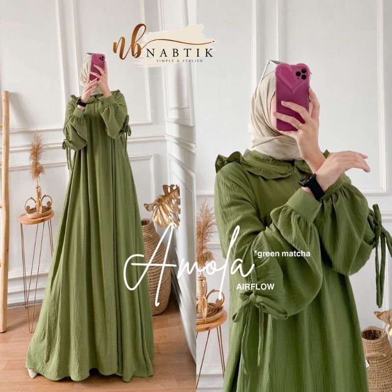Amola dress ORI by Nabtik/ amola gamis by Nabtik