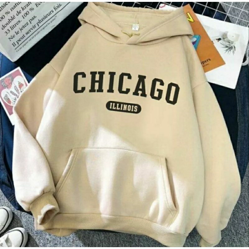 Hoodie jumper chicago (pria &amp; wanita)