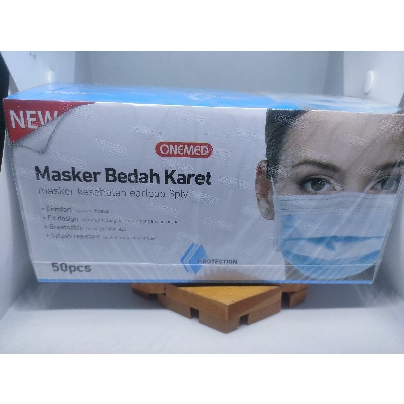 MASKER ONEMED EARLOOP isi 50 Masker onemed pink Masker onemed Biru