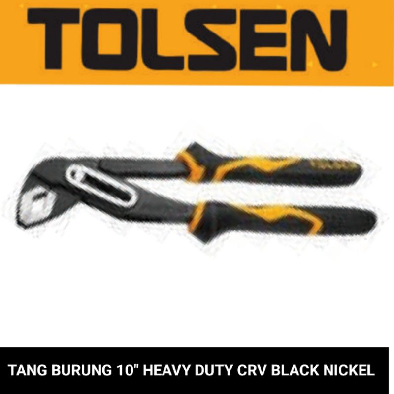 tang burung 10&quot; heavy duty CRV black nickel tolsen