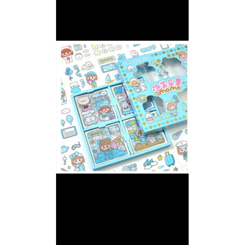 

( CLS ) 100 Lembar Stiker Motif Kartun Korea Lucu Anti Air Dekorasi Handbook