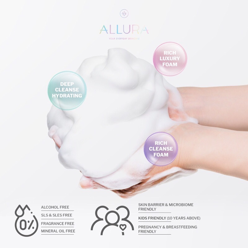 ALLURA Glowing Bright Mild Cleanser Foam