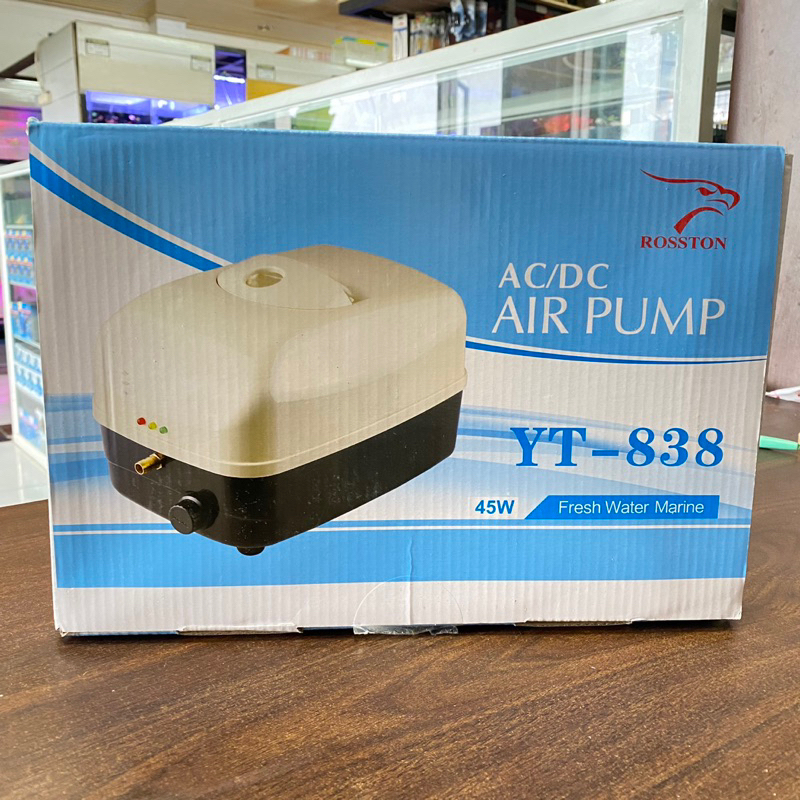 Rosston AC/DC Aerator YT 838/Pompa Udara / Hi blow air pump / aerator kolam ikan / aerator kolam koi