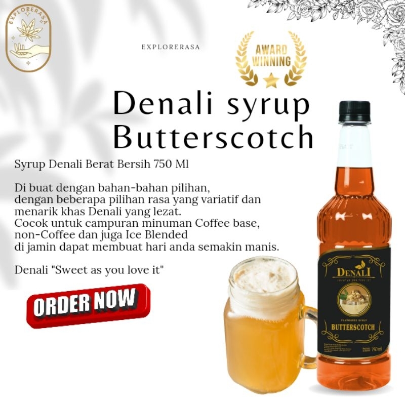 

Denali syrup rasa Butterscotch 750ml