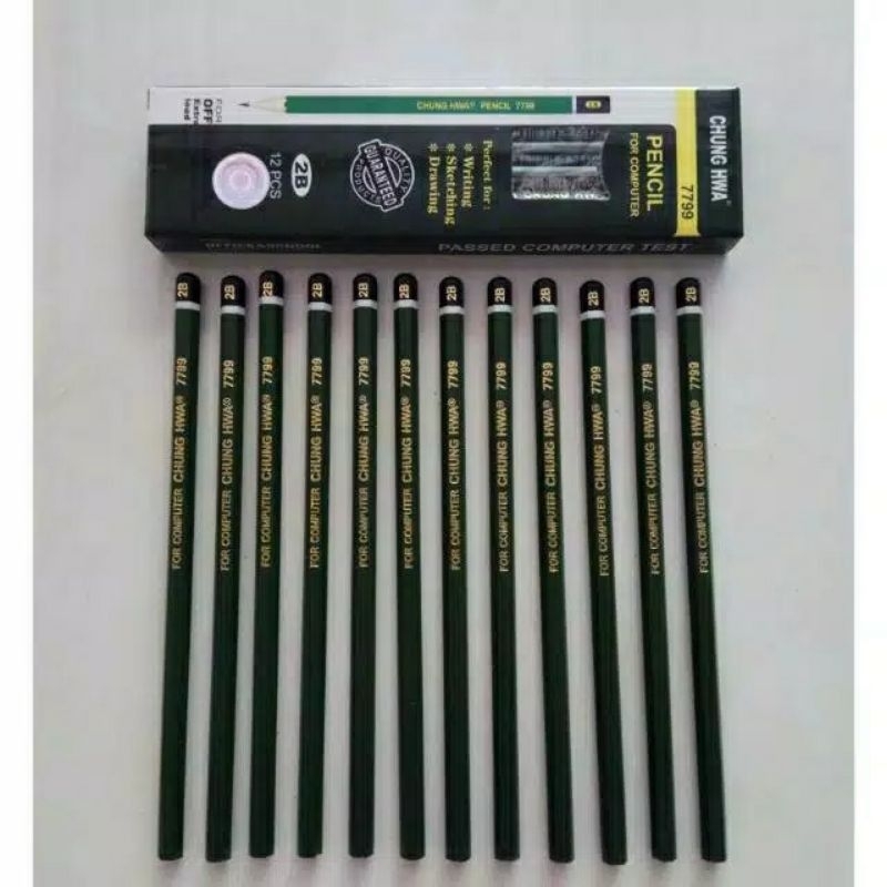 

Pensil CHUNG HWA 2 B 7799 1 Gros Murah (12 Pcs)