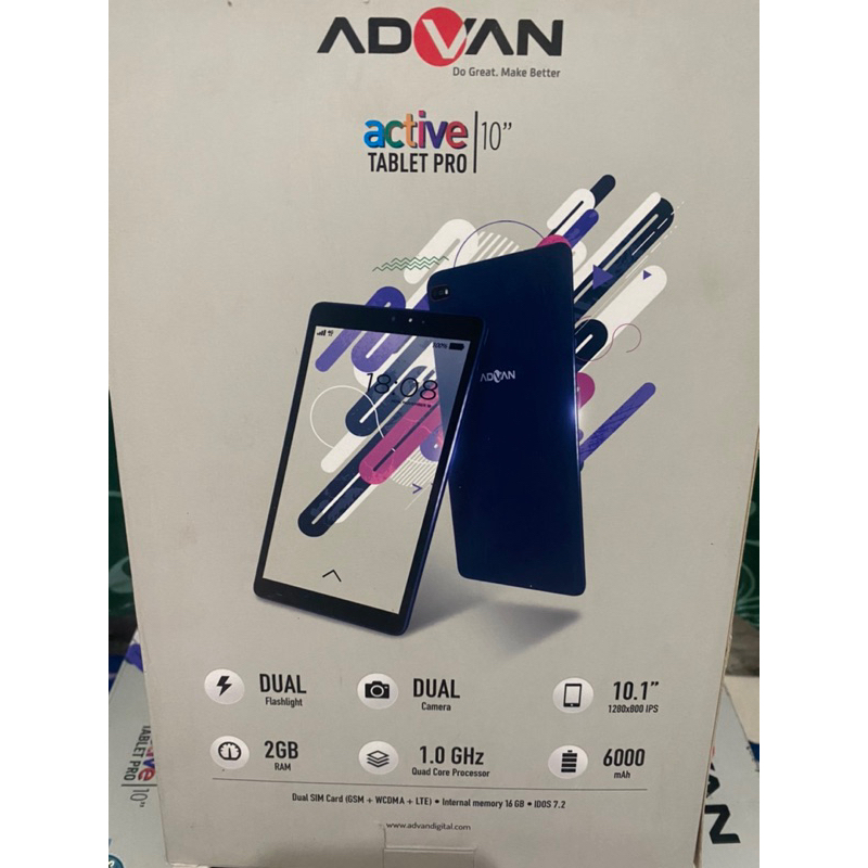 galaxy samsung tab 2 pernah pakai bonus usb / kabel data wifi only tablet advan i10 pro aktiv