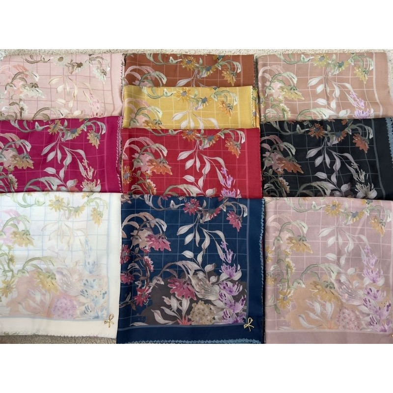 REFANKA | Hijab Series Dear Woman By Renka - Kerudung Hijab Segiempat Motif - Bahan Voal Ultimate - 
