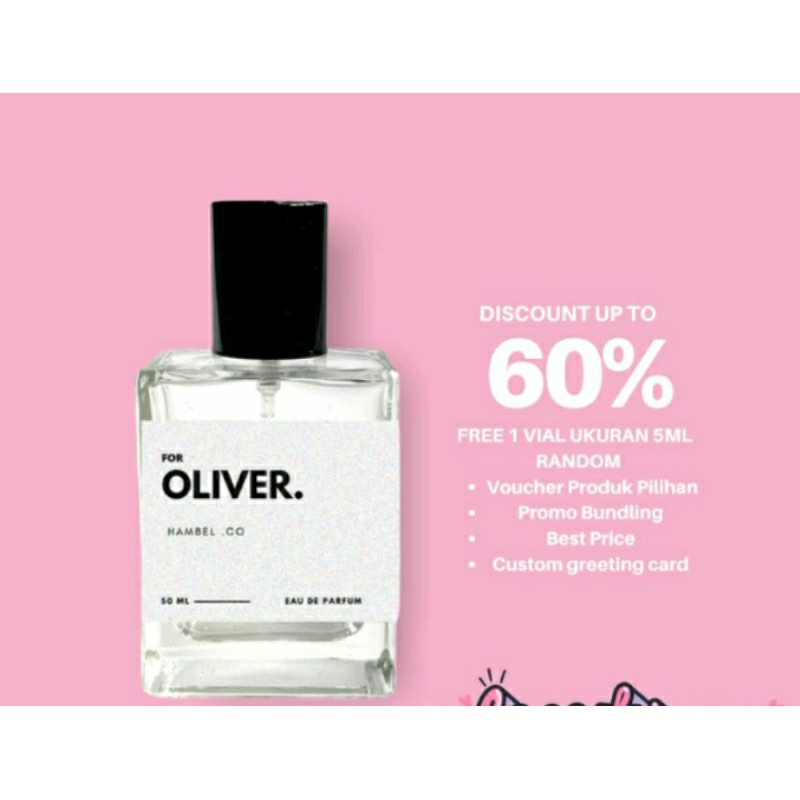 Parfum - For oliver | Vanilla | Parfume unisex no1 teratas