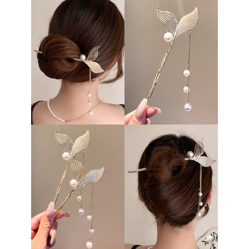 Jepit Rambut Fashion Hairpin - MARGARITA BLACK &amp; PEARL