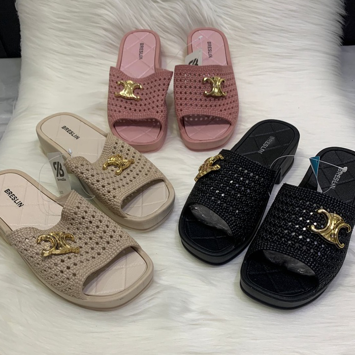 C Sandal Breslin 3352 Rubber Slip On  TREND WANITA Import