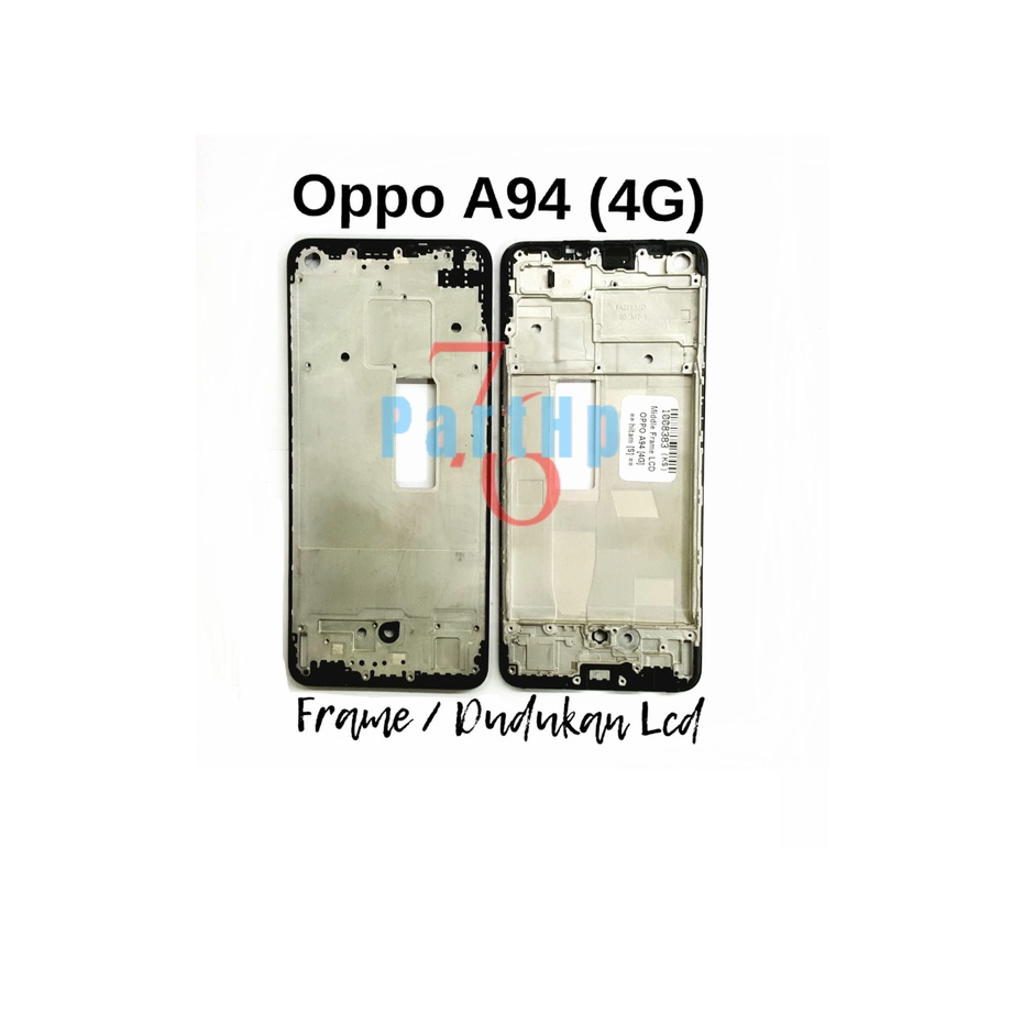 Frame Bezzell  - Oppo A94 - Dudukan Lcd Bezzell Bezel Bejel - Hitam