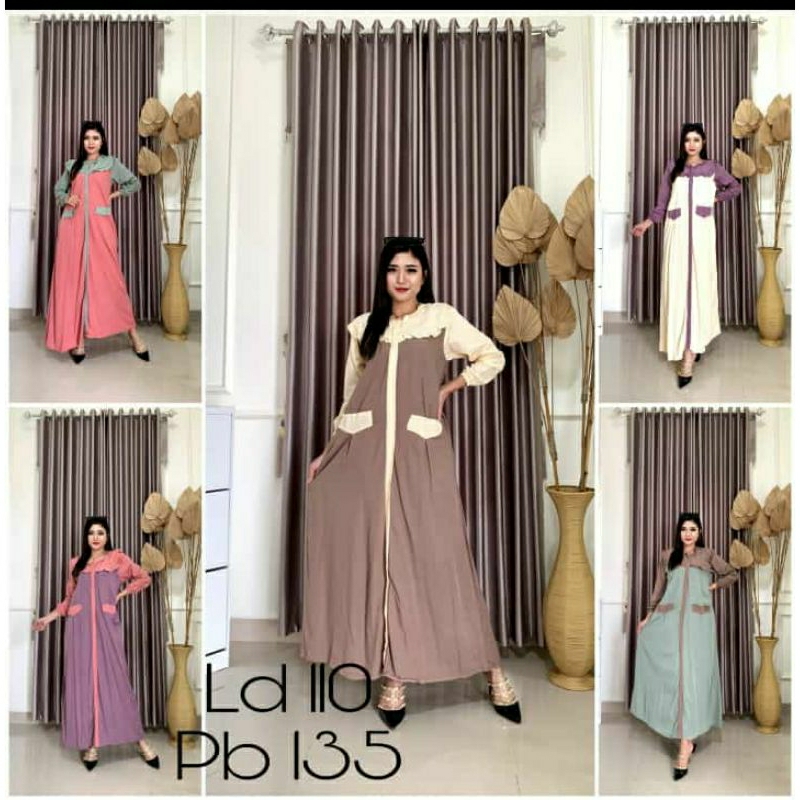 MIDI DRESS REMPEL SUSUN// GAMIS MIDI DRESS SUSUN