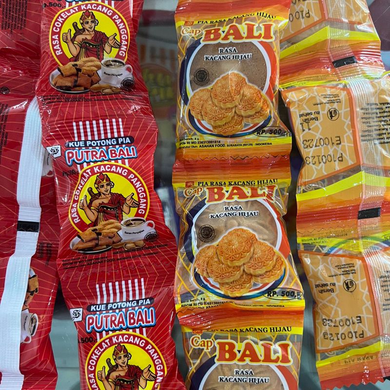 Pia Putra Bali Cokelat Kacang / Kacang Hijau isi 10