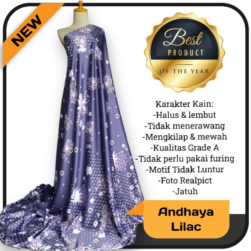 Kain Dr Silk Motif Andhaya harga setengah meter