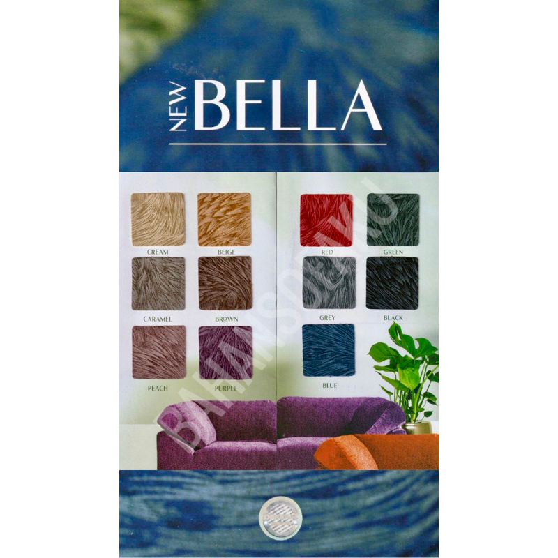 Bahan Kain Velvet / Bludru / Beludru Emboss - New Bella (Sofa, Jok, Kursi, Furniture)